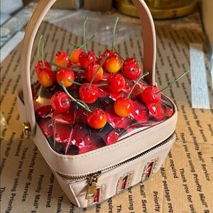 Betsey Johnson cherry basket purse NWT